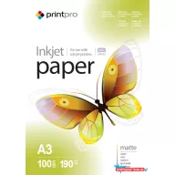   PrintPro matt 190g/m², A3 fotópapír, 100 lap (PME190100A3)