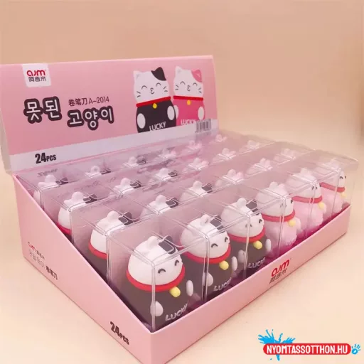 Szerencse cica hegyező