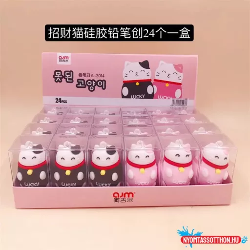 Szerencse cica hegyező