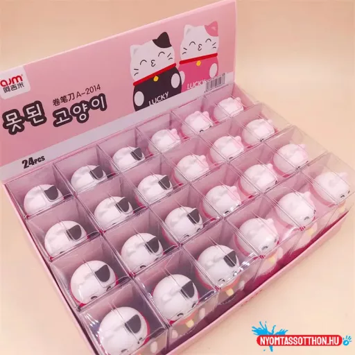 Szerencse cica hegyező