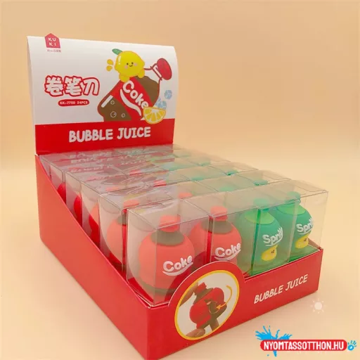 Üdítőital palackos hegyező