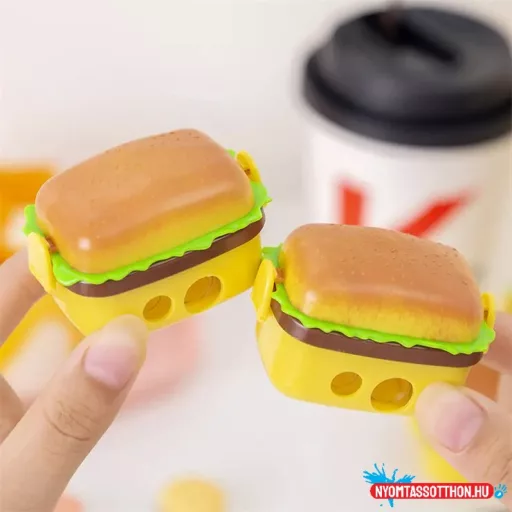 Hamburger alakú hegyező
