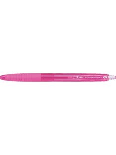   Golyóstoll, 0,22 mm, nyomógombos, PILOT "Super Grip G", rózsaszín