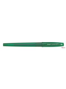   Golyóstoll, 0,22 mm, kupakos, PILOT "Super Grip G", zöld