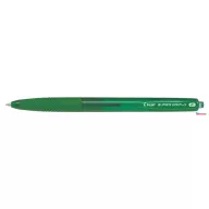   Golyóstoll, 0,22 mm, nyomógombos, PILOT "Super Grip G", zöld