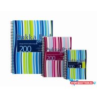   Spirálfüzet, A4+, vonalas, 100 lap, PUKKA PAD "Stripe Jotta"