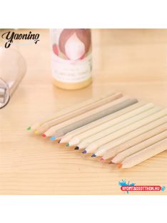 Natúr fa HB ceruza 12 színes szett hegyezővel