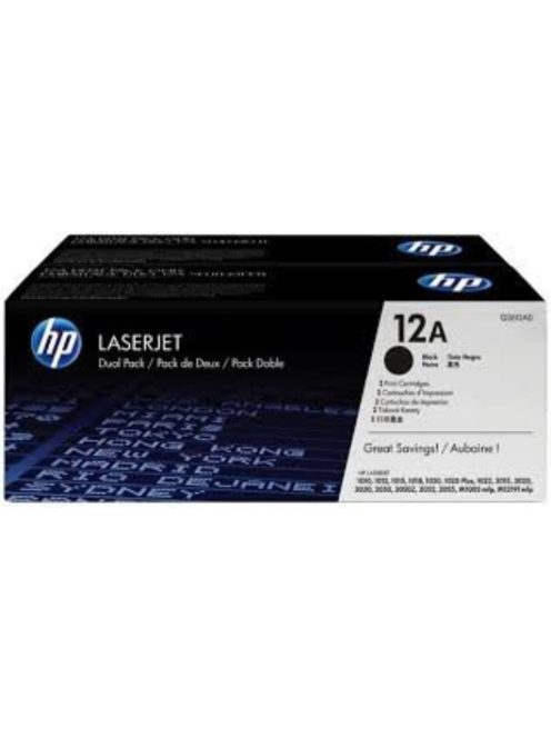 HP Q2612AD Toner Black 2x2k No.12AD / orig / (Original)