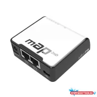   MikroTik mAP 64MB RAM, 2xLAN, 2,4GHz integrált antennás wifi router