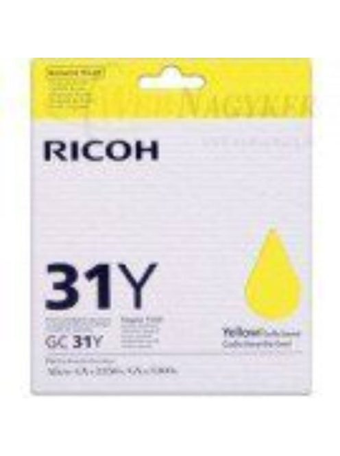 Ricoh GX3300 / 3350 ink Yellow GC31Y (Original)