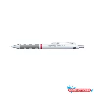 Nyomósirón, 0,7mm, fehér test, Rotring Tikky