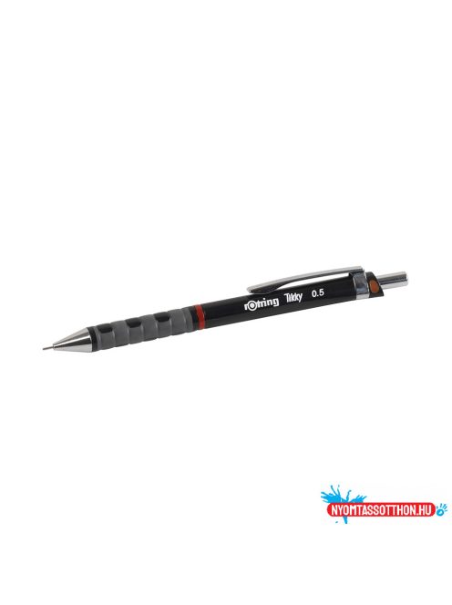 Nyomósírón 0,5mm, fekete test, Rotring Tikky