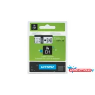 DYMO D1 40913 f.szalag 9mm x 7m fehér-fekete (Eredeti)