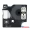 Utángyártott DYMO D1 45803 kazetta 19mm x 7m fehér-fekete #S0720830