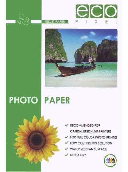 Ecopixel Öntapadós A4 méretű fotópapír (fényes), 50 ív 135gr/50db