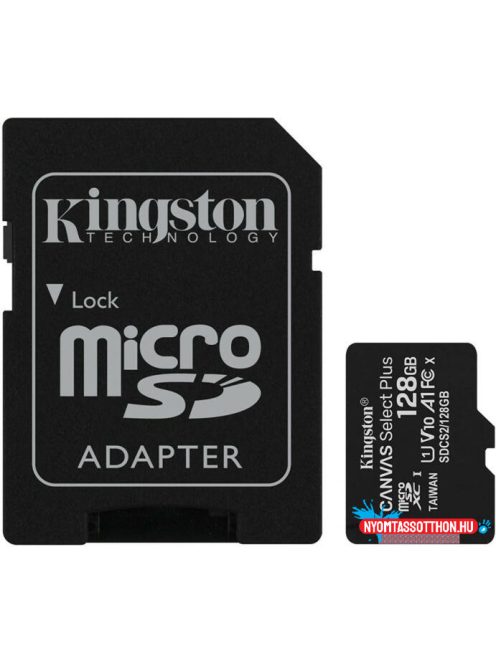 Kingston MicroSDXC 128GB Class10 1Adapter