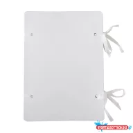   Szalagos irományfedél A4, 1050g. 1m szalaggal, címke nélkül, Bluering®, fehér
