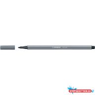 Rostirón, filctoll 1mm, M STABILO Pen 68 sötétszürke