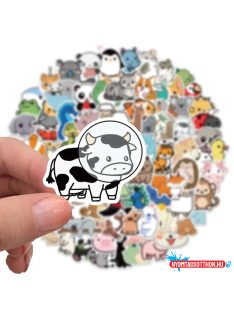 Matrica csomag, 50 db, állatkák mix