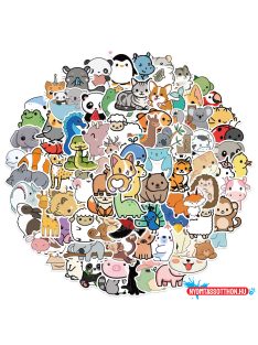 Matrica csomag, 50 db, állatkák mix