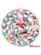 Matrica csomag, 50 db, Hello Kitty