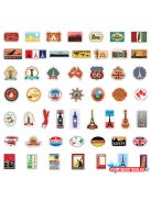 Matrica csomag, 100 db, utazós