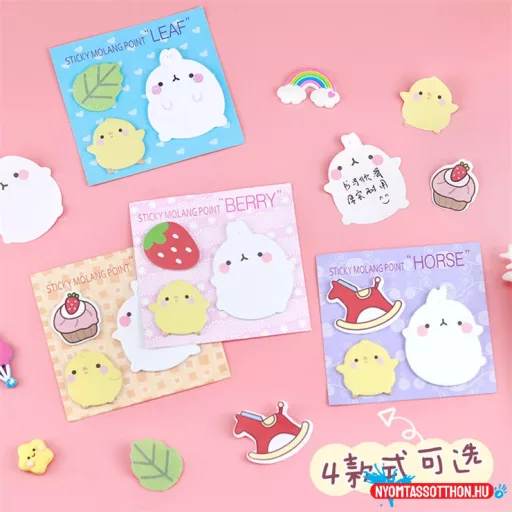 Kawaii cuki krumpliállatkák öntapadós jegyzettömb