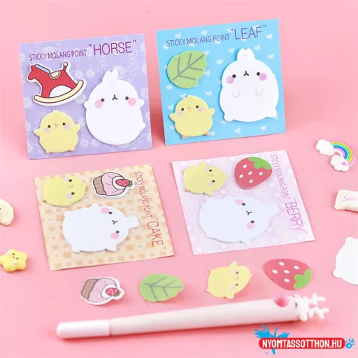 Kawaii cuki krumpliállatkák öntapadós jegyzettömb
