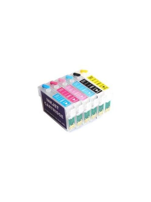 Epson T0801-T0806 Compatible Refill Cartridge Set (Without Ink)