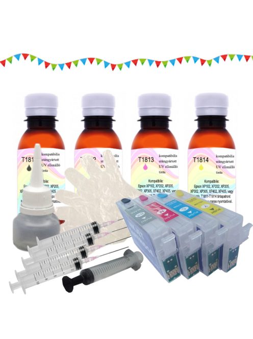 T1811-T1814 Compatible Refill Ink Cartridge (UV Resistant Ink)