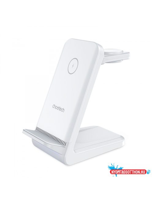 Choetech 3-1ben (Mágneses Wireless,fehér), töltő