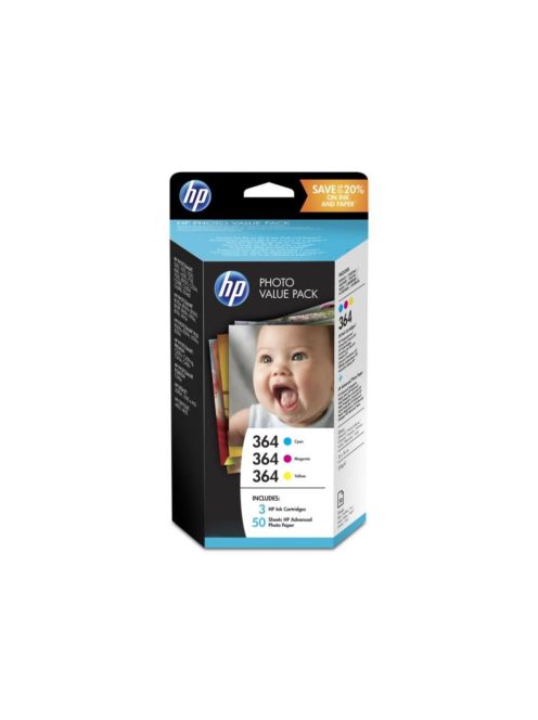 HP 364 Series Photosmart Photo Value Pack 50 sheets 10x15 cm T9D88EE (Original)