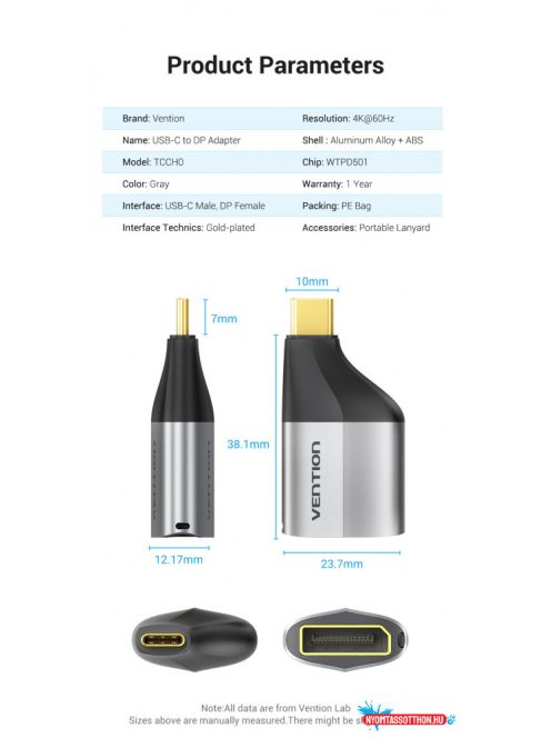 VENTION Type-C - DP Adapter