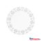Tortacsipke kerek átmérõ: 28cm fehér 100 db/csomag