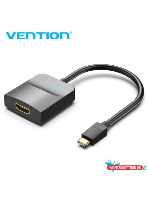 VENTION Type-C to HDMI Adapter 0.15M Black ABS Type