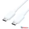 Vention Szövet USB-C -> USB-C, (3A,fehér), 1m, kábel