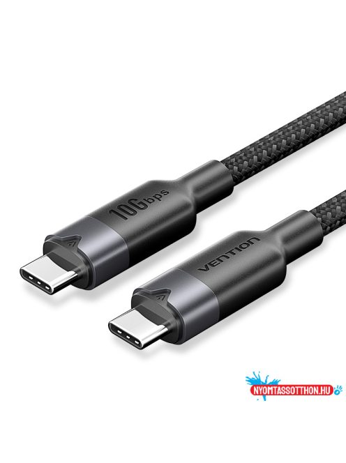 Vention USB-C 3.2/M, 0,5m,(fekete, Gen2, 10Gbps), kábel