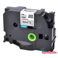   Utángyártott BROTHER TZeFX151 szalagkazetta 24 mm x 8 m flexi átlátszó alapon fekete nyomtatás