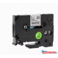   Utángyártott BROTHER TZeFX211 szalagkazetta 6mm x 8m fehér alapon fekete felirat flexi IK