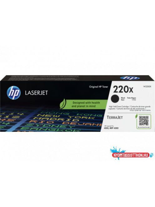 HP W2200X Toner Black 7.500 oldal kapacitás No.220X