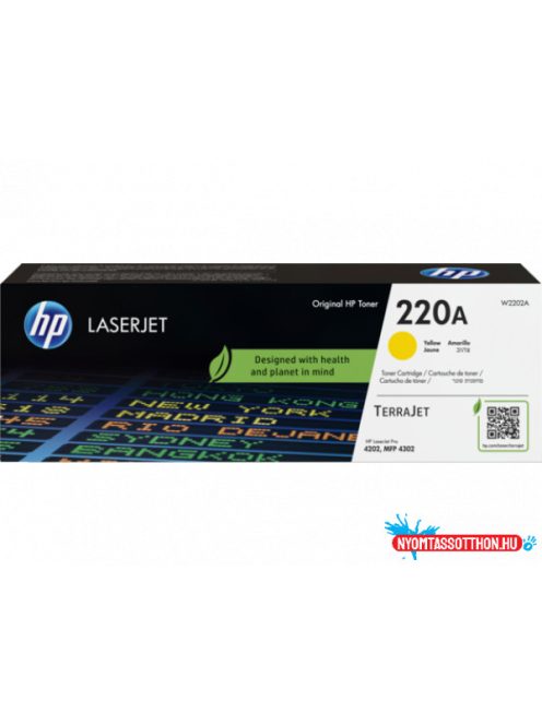 HP W2202A Toner Yellow 1.800 oldal kapacitás No.220A