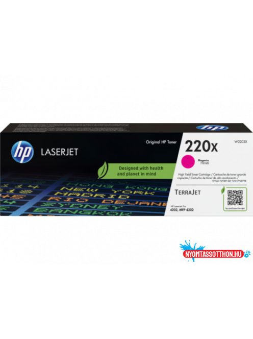 HP W2201X Toner Magenta 5.500 oldal kapacitás No.220X