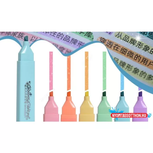 Metál Szövegkiemelő Készlet (6 darabos)