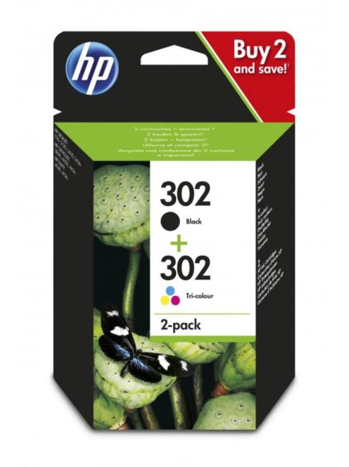 HP X4D37AE cartridge 2 Pack Bk + Col No.302 (Original)