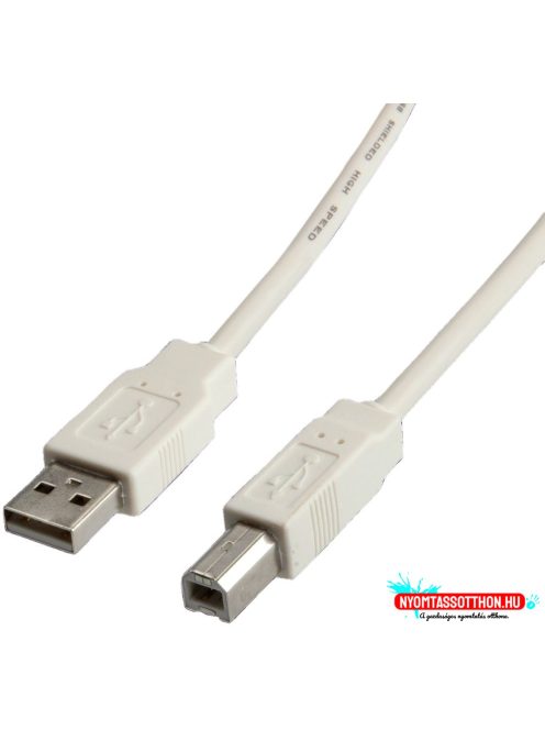 USB cable A-B 2.0, 1.8m beige (S-3102)