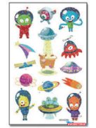 Gyerek tetoválás matrica - csillogós (többféle)