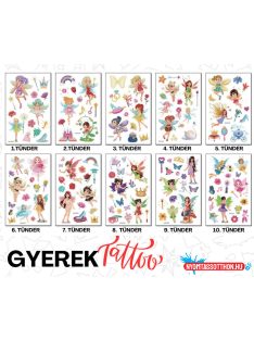 Gyerek tetoválás matrica - tündérek (többféle)