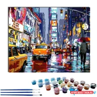 Számos kifestő, 40x50cm, keret nélkül - New York