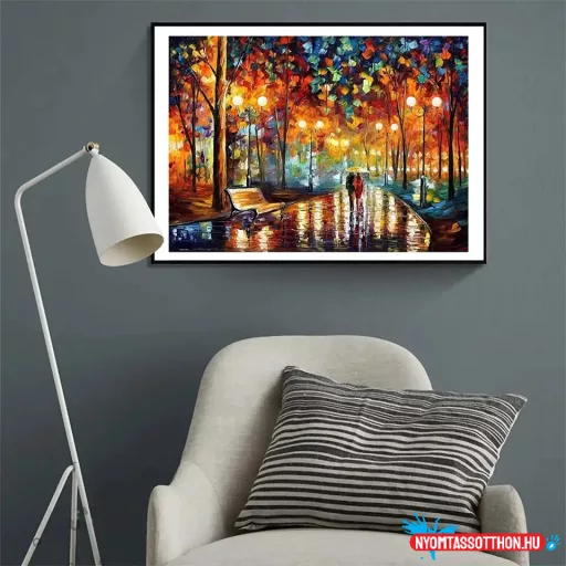 Számos kifestő, 40x50cm, keret nélkül - éjszakai park