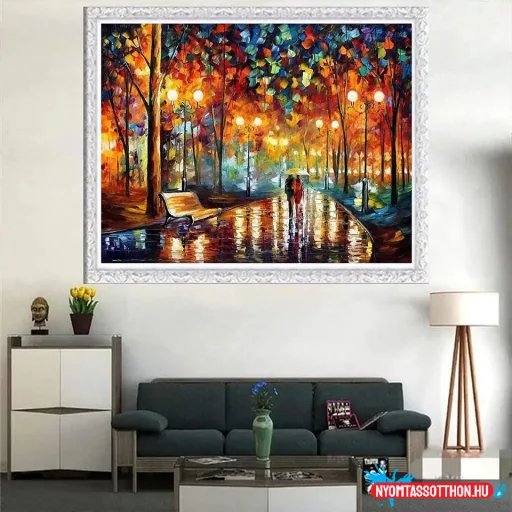 Számos kifestő, 40x50cm, keret nélkül - éjszakai park